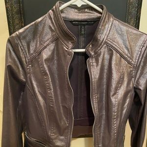Metallic Moto Style Jacket.